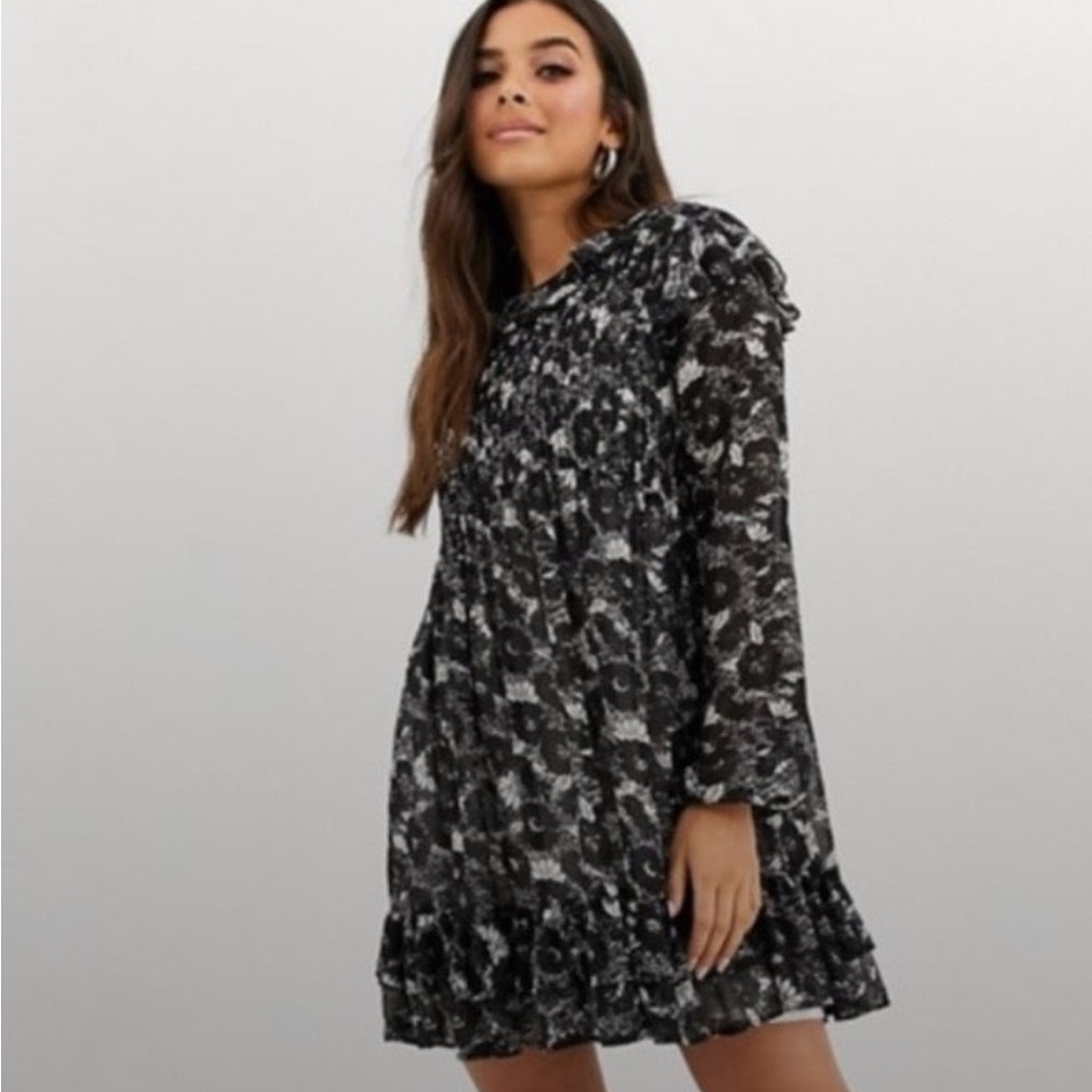 Free People Womens “These Dreams” Floral Print  Mini Dress/Tunic Size: Small